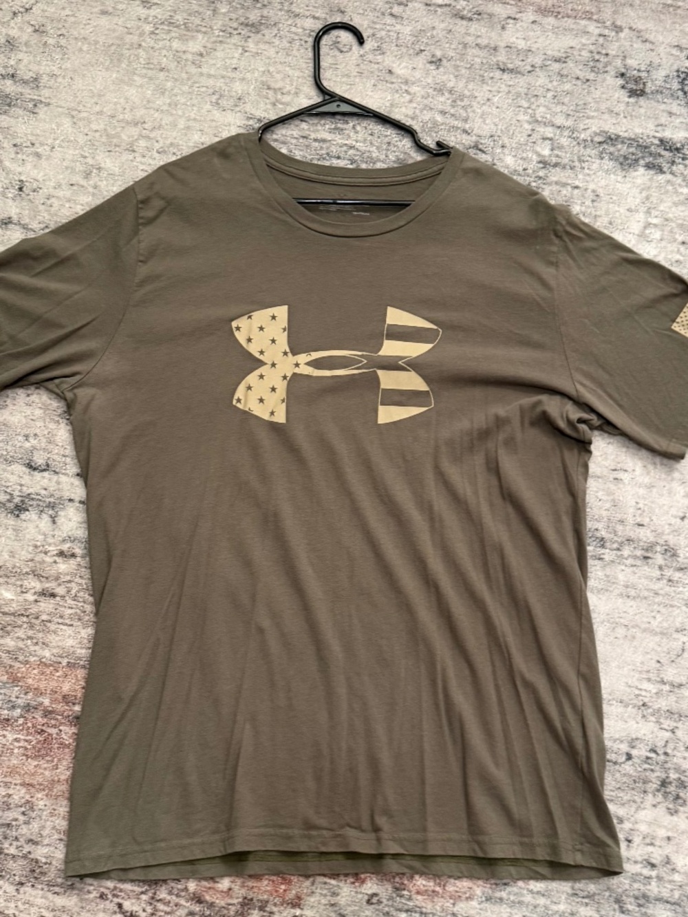 Under Armour Freedom Brown American Flag Logo T-Shirt